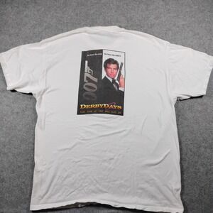 Vintage 1998 Hanes Beefy-T Men's White Sigma Chi Derby Days Graphic T-Shirt XL
